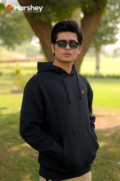 Classic Elegant Black Hoodie
