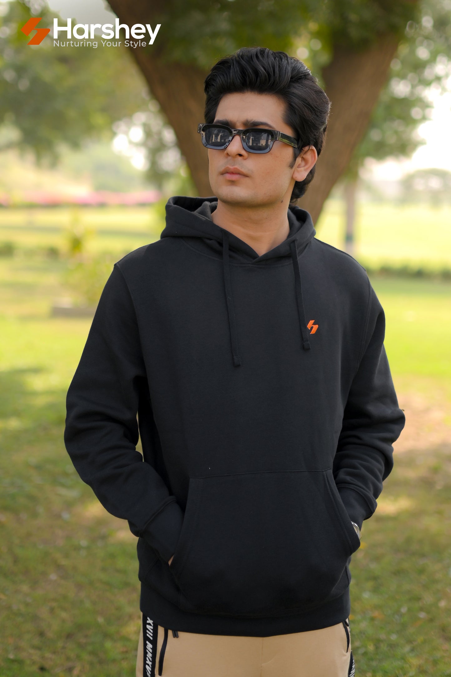 Classic Elegant Black Hoodie