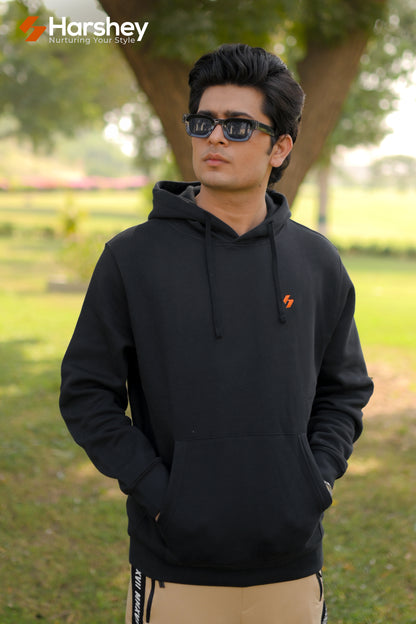 Classic Elegant Black Hoodie